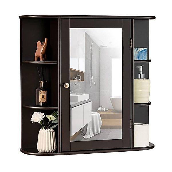 KOMFOTTEU Spiegelschrank Badschrank Hängeschrank Wandschrank mit günstig online kaufen