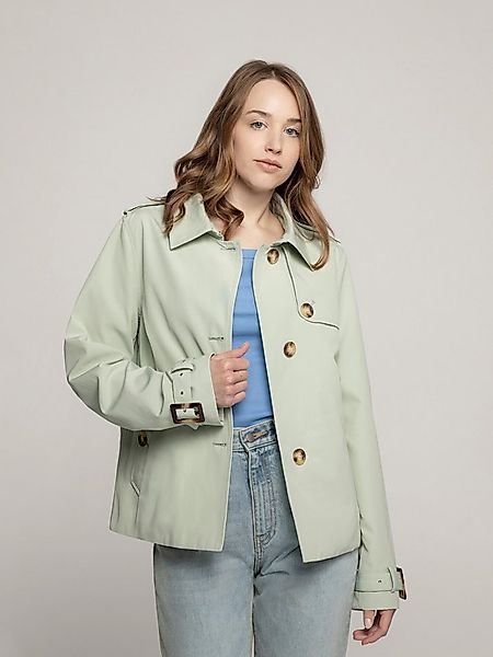 Manisa Kurzjacke Trenchjacke mit Koller günstig online kaufen