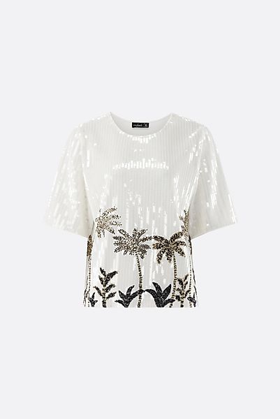 Pailletten Top mit Palmen-Motiv günstig online kaufen
