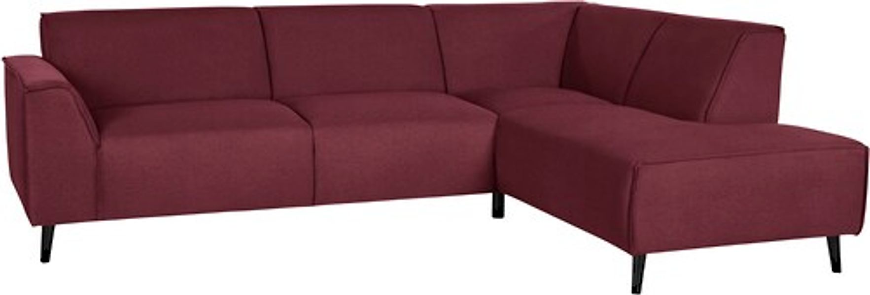 DOMO collection Ecksofa »Amora, bequem und zeitlos, L-Form« mit Federkern f günstig online kaufen