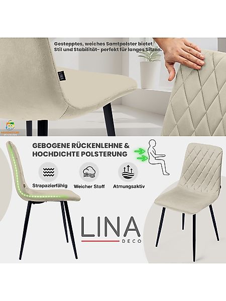 Lina® Esszimmerstuhl Elisia 2er, 4er, 6er günstig online kaufen
