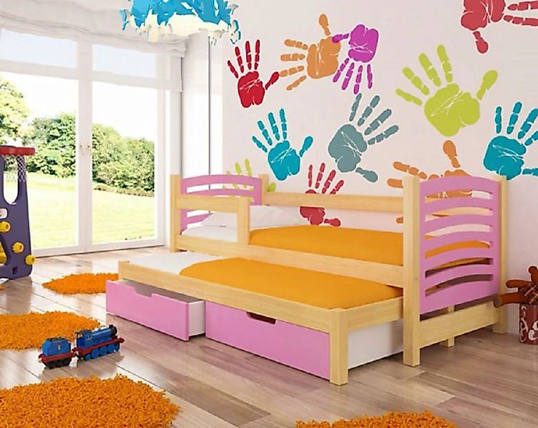 Feldmann-Wohnen Kinderbett AVILA (mit 2 Schlafgelegenheiten), Farbe wählbar günstig online kaufen