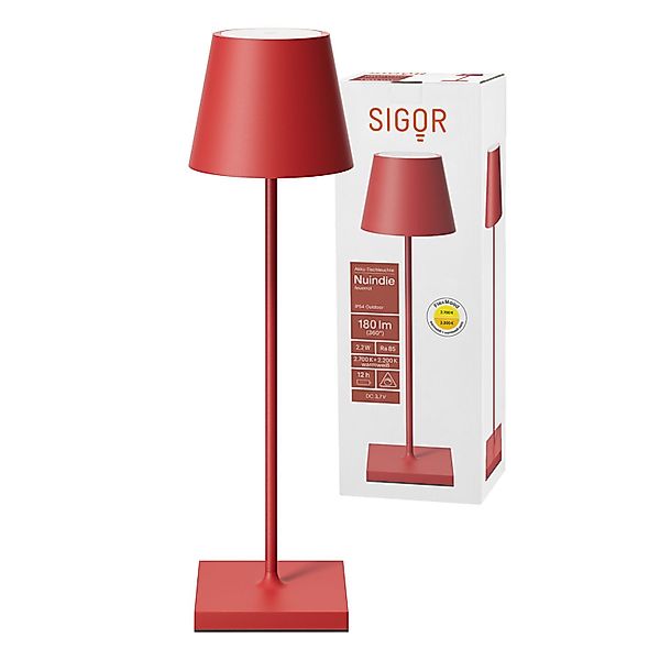 SIGOR LED Tischleuchte Akku-Tischleuchte, Dimmbar, LED günstig online kaufen