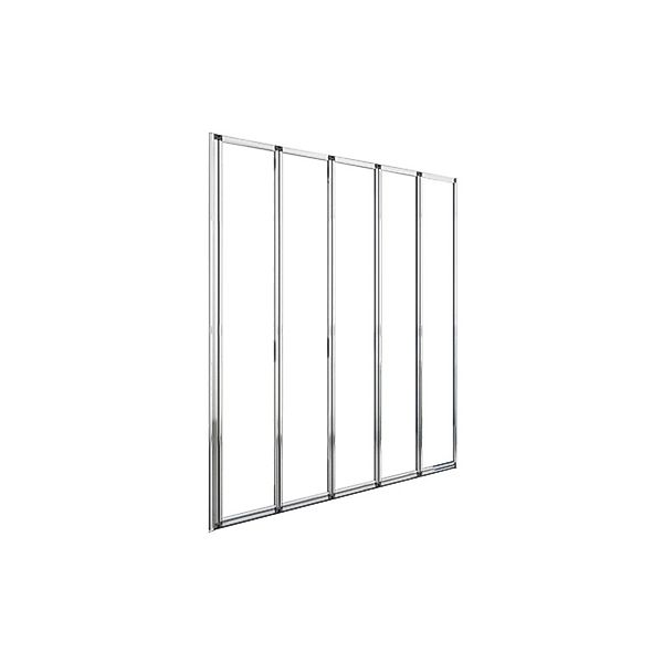 Duschparadies 120 x 140cm Badewannenaufsatz 5tlg Faltwand 4mm ESG Sicherhei günstig online kaufen