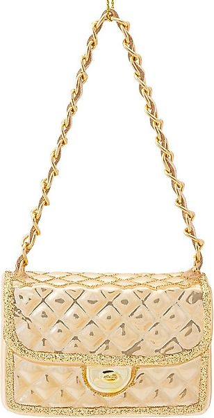 SIKORA Christbaumschmuck Handtasche Champagner besondere Weihnachtskugel Gl günstig online kaufen