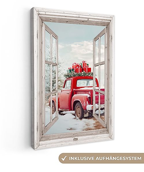 OneMillionCanvasses® Leinwandbild Auto - Rot - günstig online kaufen