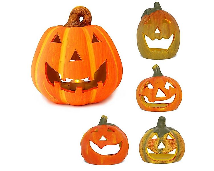 matches21 HOME & HOBBY Dekofigur Jack O Lantern Kürbis LED Windlichter 5er günstig online kaufen