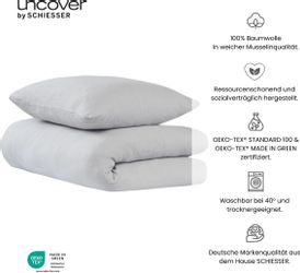 uncover by SCHIESSER Bettwäsche Lennox, Musselin, günstig online kaufen