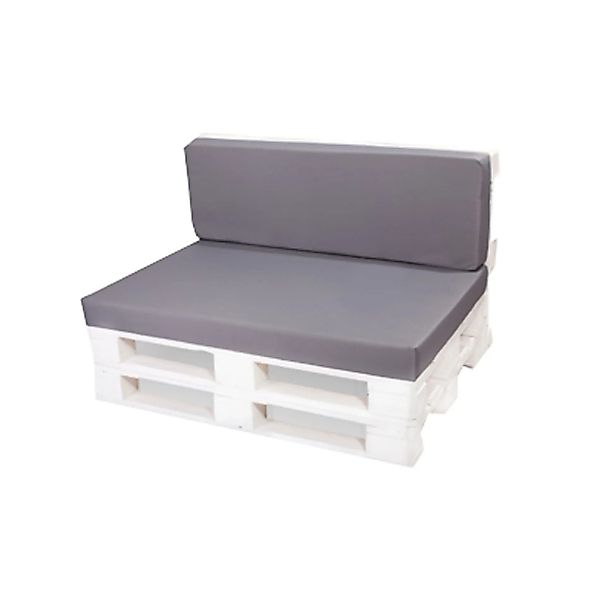 Setgarden Flat Set Palettenkissen 120x60x10cm Sitzkissen + Rückenkissen 120 günstig online kaufen