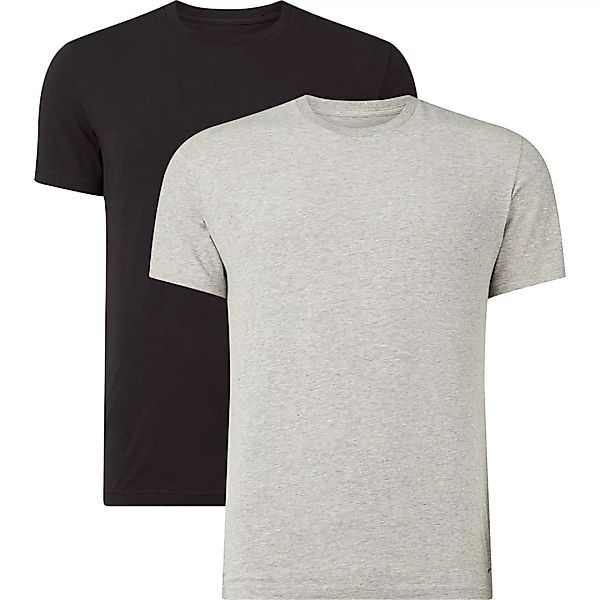 Nike – Baselayer-T-Shirts in Schwarz/Grau im 2er-Pack günstig online kaufen