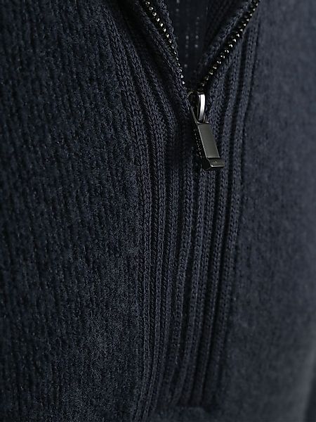 Suitable Herren Troyer aus gekochter Wolle – Dunkelblau (Deep Zip) - Größe günstig online kaufen