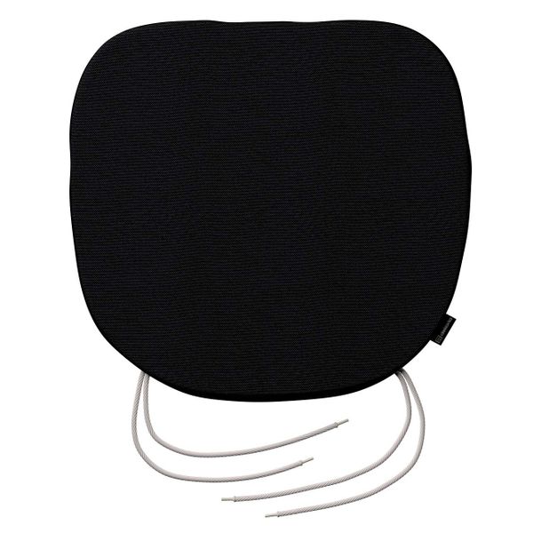 Stuhlkissen Marcus mit Bindeschnur, schwarz, 40 x 37 x 2,5 cm, Etna (705-00 günstig online kaufen