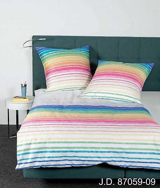 Janine Janine Mako-Satin Bettwäsche J.D. 87059 multicolor Größe:  240x220 c günstig online kaufen