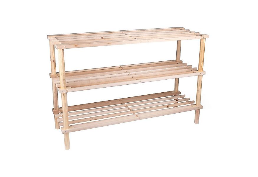 HTI-Living Schuhregal Schuhregal Kiefernholz 3 Ebenen, Stück 1-tlg., Schuha günstig online kaufen
