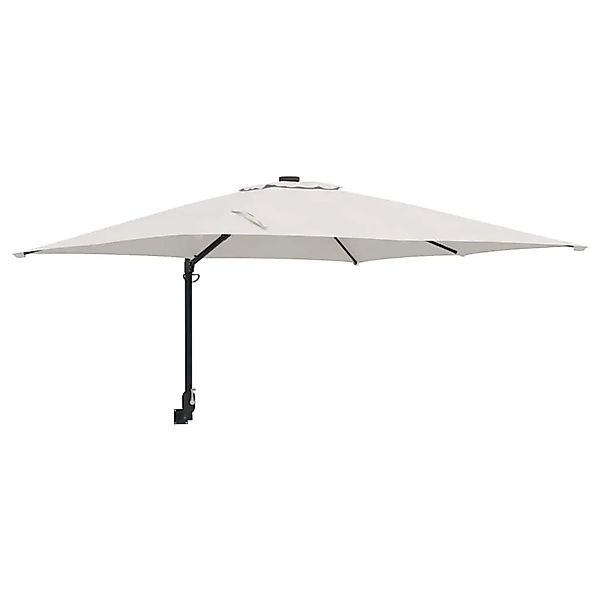 vidaXL Gartenparasol Beige und Schwarz 248,5 x 247,5 x 160 cm 42003235 günstig online kaufen