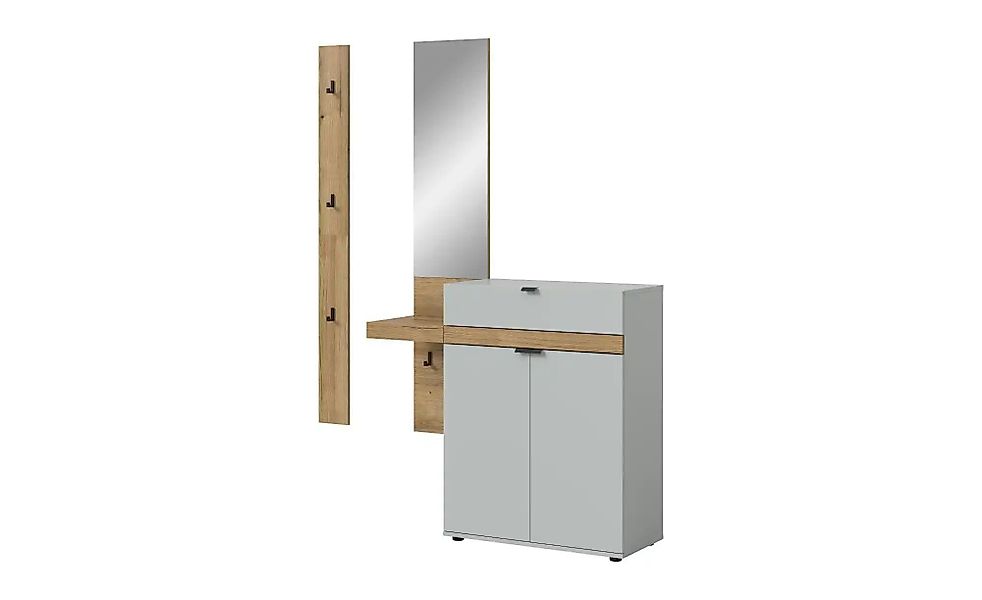Garderobenkombination   ¦ grau ¦ Maße (cm): B: 148 H: 194 Garderoben & Klei günstig online kaufen