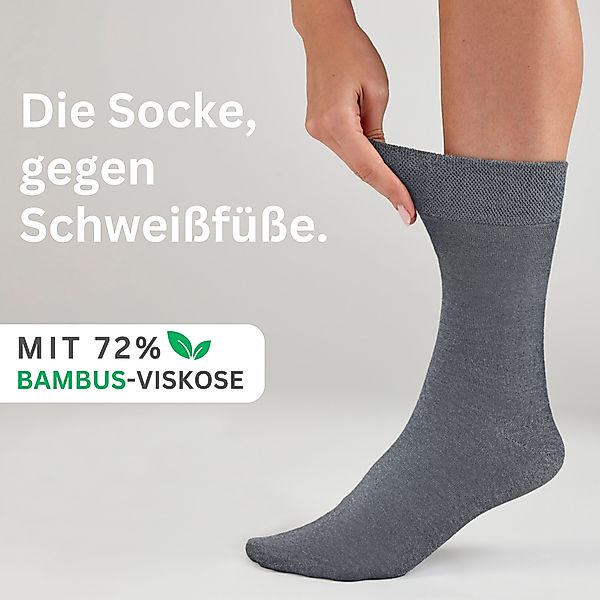 MEDOLY Basicsocken Bambussocken gegen Schweißfüße, ohne günstig online kaufen