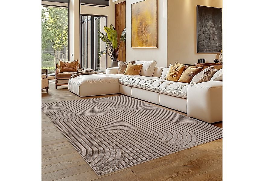 Carpettex Designteppich Einfarbig Boucle Loop, Rechteckig, Höhe: 7 mm, Tepp günstig online kaufen