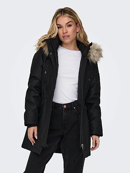 ONLY Parka "ONLIRIS FUR WINTER PARKA LIFE CC OTW" mit Kapuze mit verdeckter günstig online kaufen