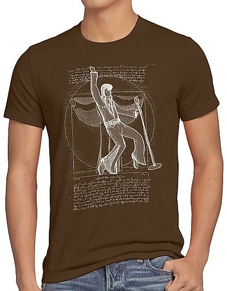 style3 T-Shirt Vitruvianischer King of Rock da vinci memphis elvis günstig online kaufen