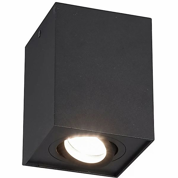 Trio Deckenleuchte Biscuit Schwarz matt 125 mm x 96 mm x 96 mm günstig online kaufen