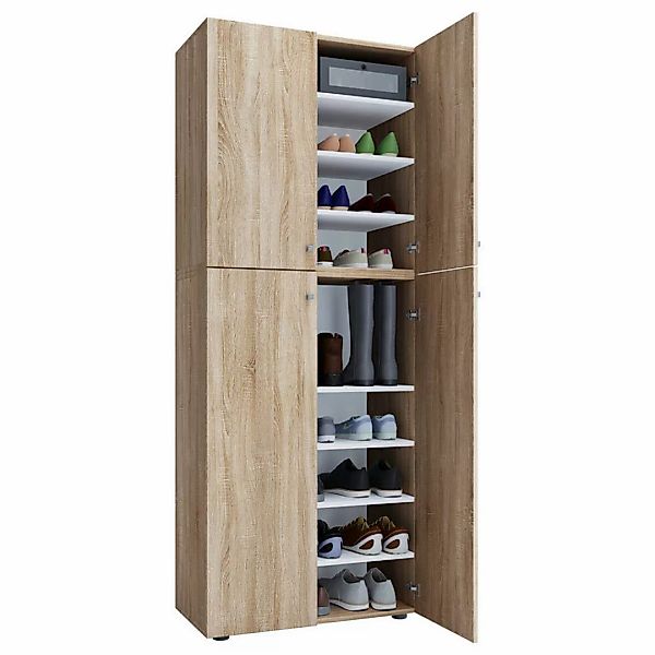 VCM Schuhschrank "VCM Holz-Schuhschrank  Maße: B. 70 x H. 184 x T. 40 cm  A günstig online kaufen