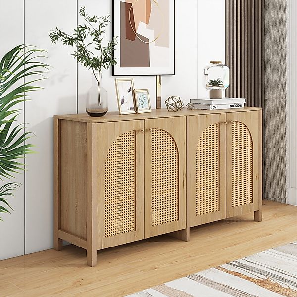 autolock Sideboard Sideboard, 4-Rattantür, für Esszimmer, günstig online kaufen