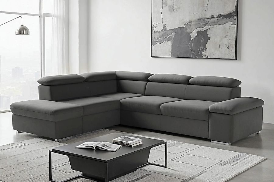 sit&more Ecksofa "Valentine L-Form, B: 272 cm" mit Arm- & Kopfteilverstellu günstig online kaufen