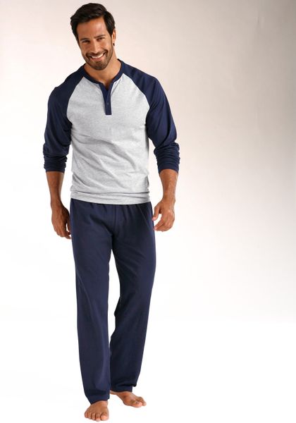 le jogger Pyjama Packung, 2 Stück, 4 Stk. tlg., in langer Form, mit Raglanä günstig online kaufen