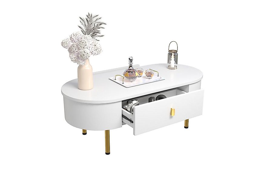 Refined Living Couchtisch mit zwei Schubladen, Sofatisch Beistelltisch Wohn günstig online kaufen