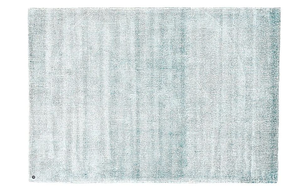 Tom Tailor Wollteppich  Groove ¦ blau ¦ Viskose ¦ Maße (cm): B: 65 H: 1,5 T günstig online kaufen