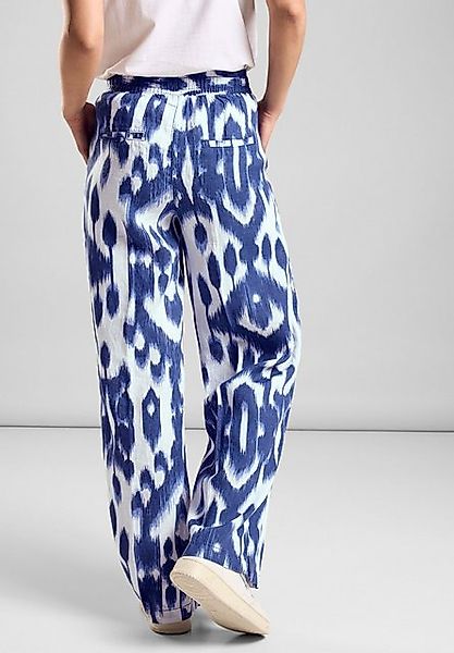 STREET ONE Leinenhose mit All-Over Print günstig online kaufen