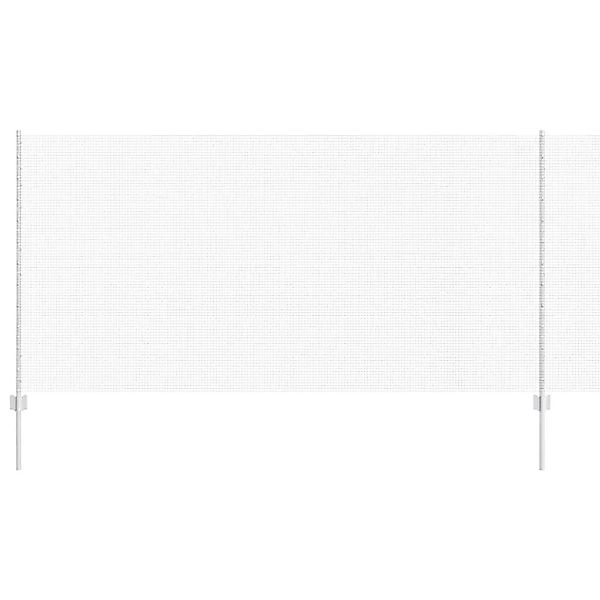 vidaXL Zaun mit Pfosten Silber 1,2 x 50 m Stahl 3336399 günstig online kaufen