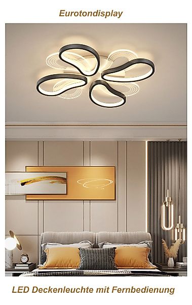 Eurotondisplay LED Deckenleuchte LED Deckenleuchte Fernbedienung günstig online kaufen