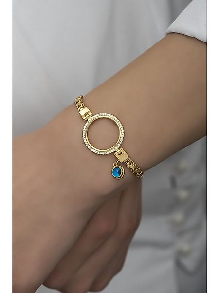 Nisan Ketten und Armband Set, Silber Armband, Nazar-Auge, Goldplattiert, Pu günstig online kaufen