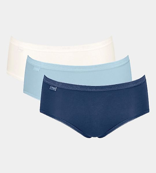 sloggi Midislip "Basic+", (3er Pack), Baumwollmix, klassischer Stil, mittel günstig online kaufen