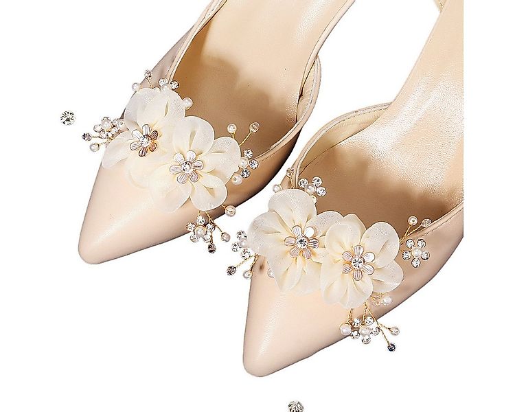 FOUORTUNATE-BEE Schuhanstecker Damen-Schuhclips mit Perlen & Strass – Flora günstig online kaufen