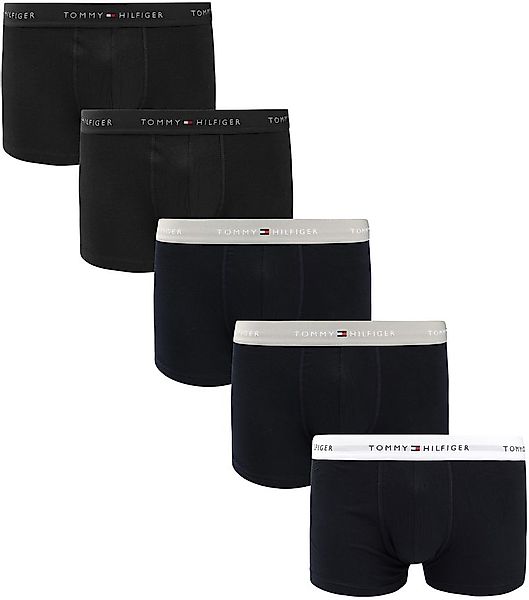 Tommy Hilfiger Boxer Trunk 5-Pack Schwarz - Größe XXL günstig online kaufen