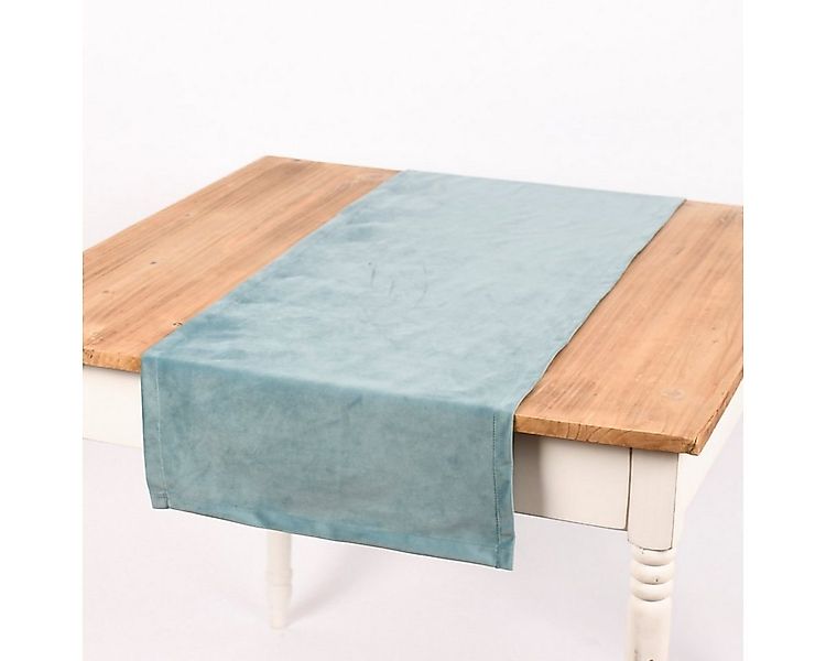 Tischläufer Magma Tischläufer Samt uni mint 40x145cm günstig online kaufen