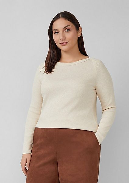 s.Oliver Langarmshirt T-Shirt Langarmshirt mit U-Boot-Ausschnitt günstig online kaufen