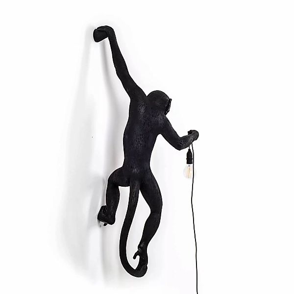 SELETTI Monkey Lamp Dekowandlampe rechts schwarz günstig online kaufen