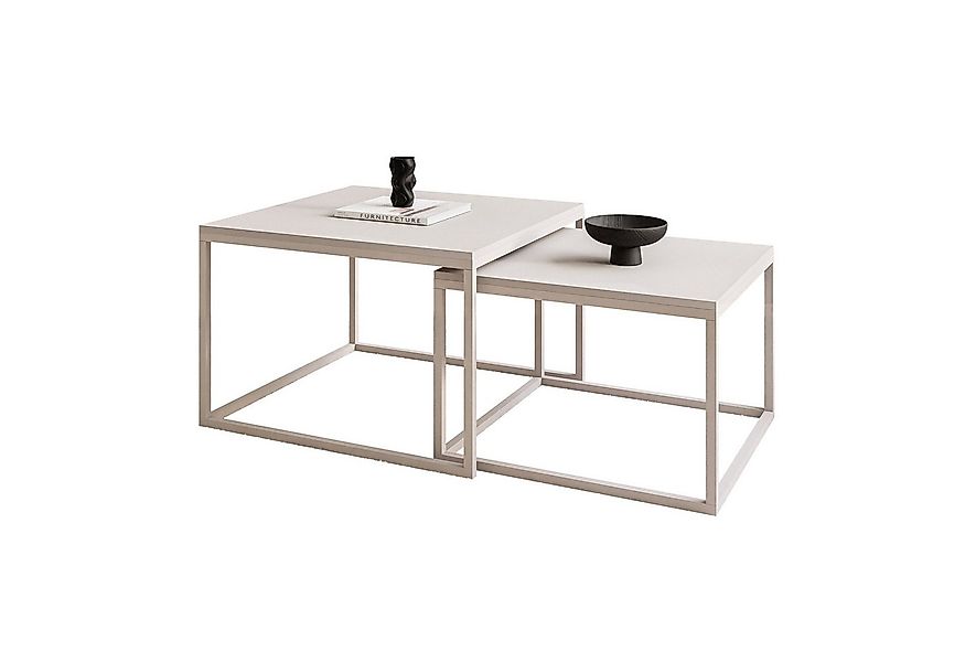 Lookway Couchtisch YOSHI 2in1 MATT KASCHMIR (2er-Set), Breite: 70 cm und 60 günstig online kaufen