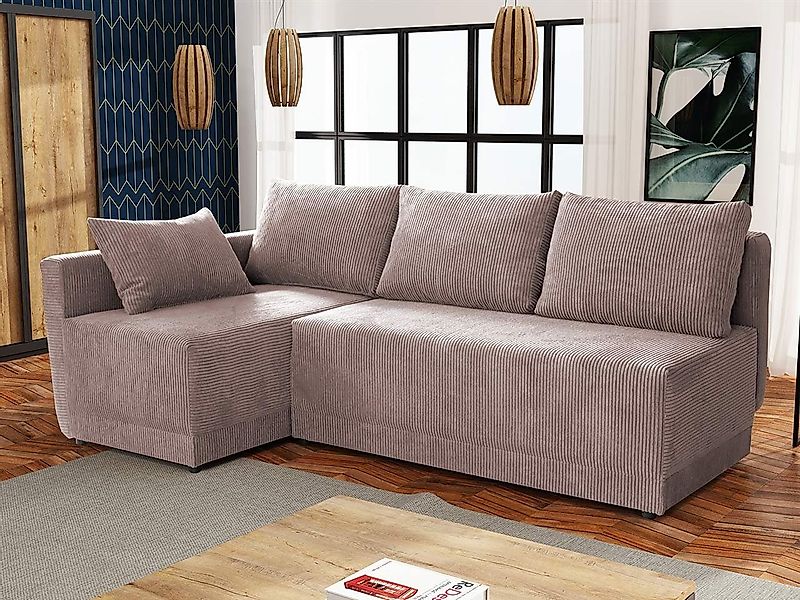 MIRJAN24 Ecksofa Nestor Cord, mit Bettkasten günstig online kaufen