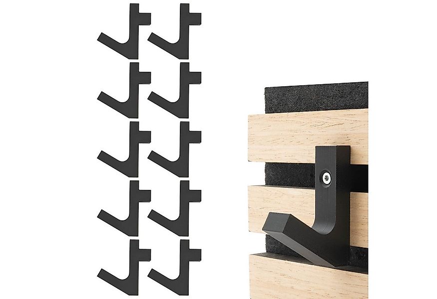 TSB Werk Kleiderhaken Kleiderhaken Garderobenhaken Akustik Paneele, (10-St) günstig online kaufen