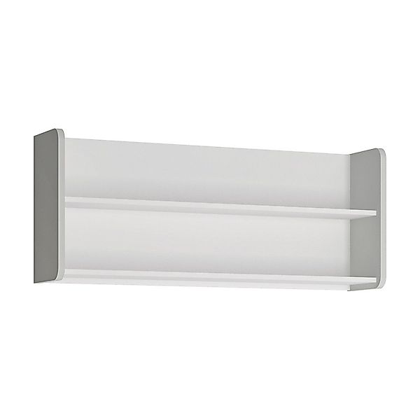 Lomadox Wandregal FLINT-129, Bücherregal, Wandboard, weiß günstig online kaufen
