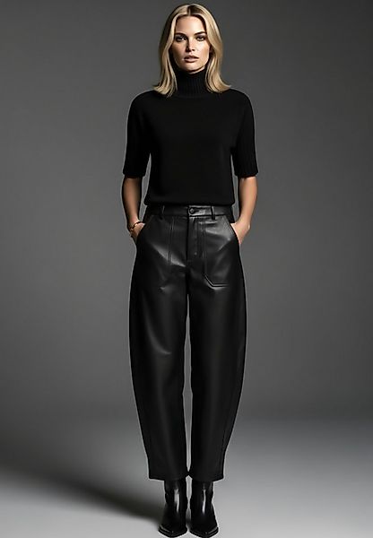 Andijamo-Fashion Stretch-Hose SOFT BARREL moderne Silhouette, ovaler Beinve günstig online kaufen