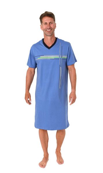 Normann Pyjama Normann Herren kurzarm Nachthemd günstig online kaufen