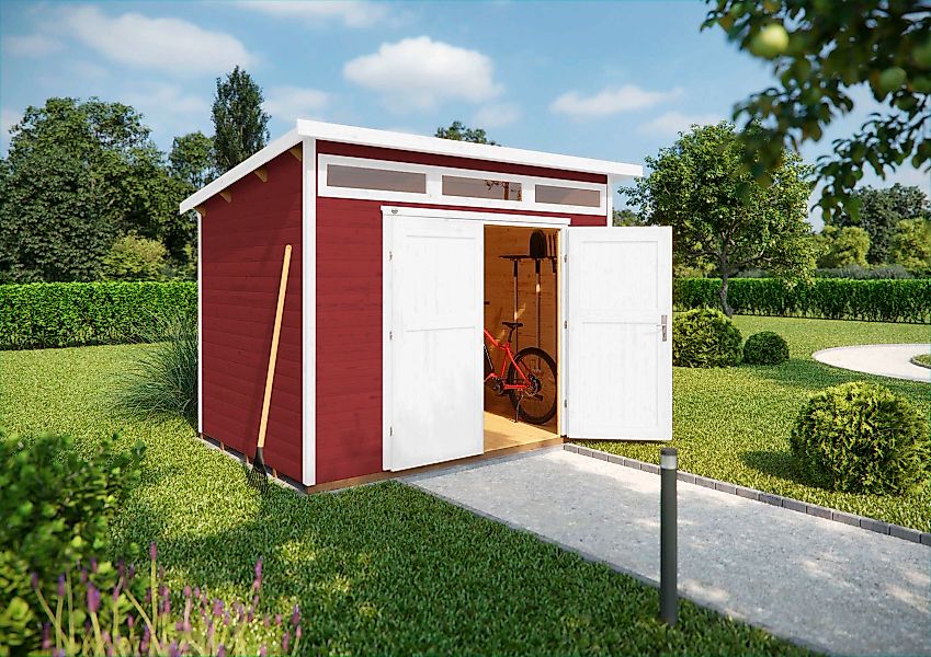 Weka Holz-Gartenhaus Weka Gartenhaus 264 Pultdach Lasiert 285 cm günstig online kaufen