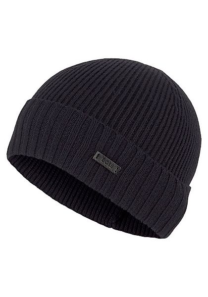BOSS Beanie Fati aus Rippenstrick günstig online kaufen