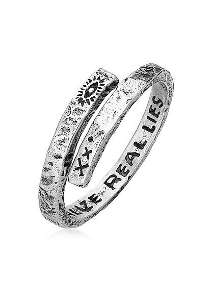 HAZE & GLORY Silberring Herren - Twisted Eye 925 Silber, Evil Eye günstig online kaufen